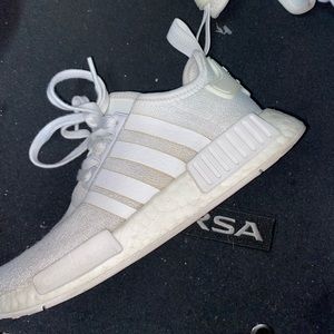 White NMD Adidas size 5